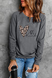 Women's Casual Crew Neck Christmas Pullover Cotton Blend Sweatshirt