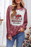 Tie-dyed Sunflower Print Long Sleeve Pullover Sweatshirt