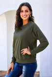 Women's Casual Crew Neck Christmas Pullover Cotton Blend Sweatshirt