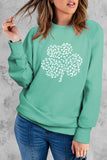 Women's Casual Crew Neck Christmas Pullover Cotton Blend Sweatshirt