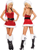Sexy Fur Trim Mrs Santa Clause Costume Womens