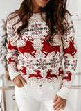 Women's Funny Christmas Reindeer Sweaters Reindeer Pullover Sweater