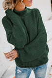 Women's Oversized Chunky Batwing Long Sleeve Turtleneck Sweater