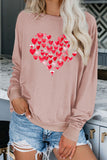 Women's Casual Crew Neck Christmas Pullover Cotton Blend Sweatshirt