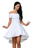 Womens Off the Shoulder Skater Dress