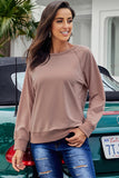 Women's Casual Crew Neck Christmas Pullover Cotton Blend Sweatshirt