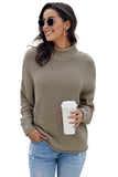 Women's Oversized Chunky Batwing Long Sleeve Turtleneck Sweater