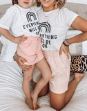 Everything Will Be OK Matching Family Shirt White T Shirt