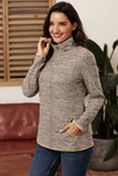 Womens Quarter Zip Sweatshirts Long Sleeves Half Zip Pullover