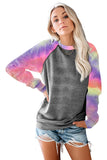 Women Long Sleeve Crewneck Pullover Camo Print Sweatshirts