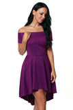 Womens Off the Shoulder Skater Dress