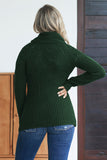 Women's Buttoned Wrap Sweater Turtleneck Sweater Jumper