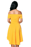 Womens Off the Shoulder Skater Dress