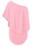 Robe Mini Poncho Noire Superposée à Plusieurs Pansements