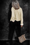 Women's Lapel Collar Fleece Open Front Coat