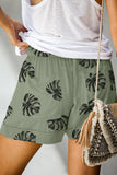 Print Drawstring Casual Shorts with Pocket