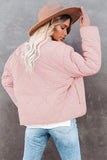 Womens Solid Buttoned Double-sided Coat