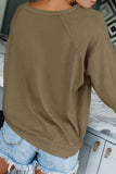 Women's Casual Crew Neck Christmas Pullover Cotton Blend Sweatshirt