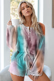 Ensemble de pyjama en tricot tie-dye