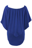 Robe Mini Poncho Noire Superposée à Plusieurs Pansements