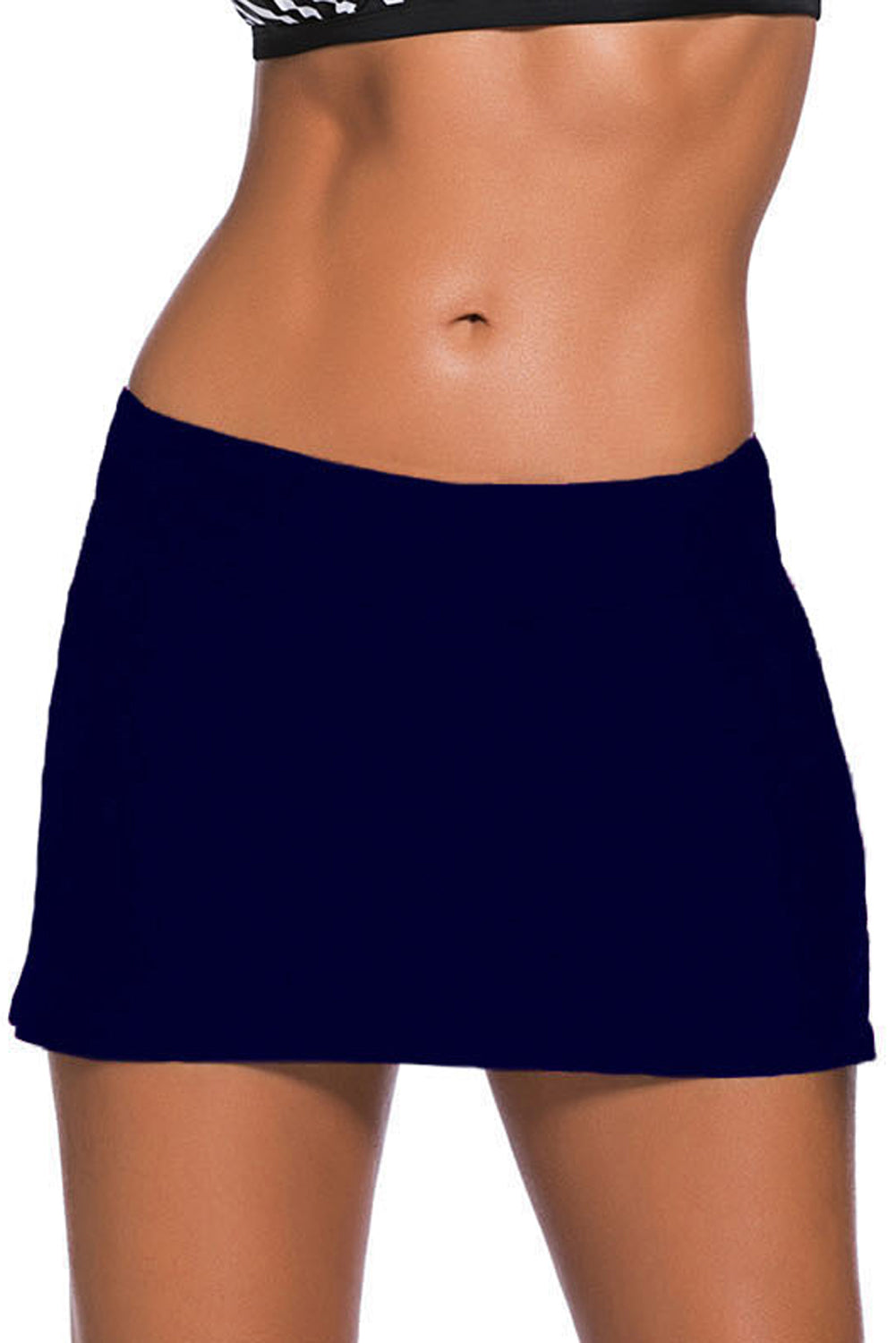 Plus Size Tummy Control Swim Skirt Bathing Suit Bottom for Women
