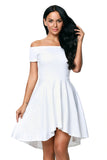 Womens Off the Shoulder Skater Dress