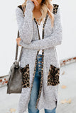 Women's Open Front Printed Cardigans Patchwork Long Striped Sweaters with Pockets