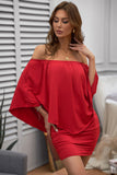 Women's Sexy Off Shoulder Ruffles Layered Dress Poncho Mini Dress