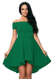 Womens Off the Shoulder Skater Dress