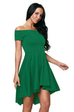 Womens Off the Shoulder Skater Dress