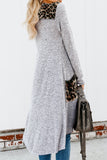 Women's Open Front Printed Cardigans Patchwork Long Striped Sweaters with Pockets