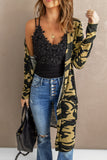 Women's Animal Print Cardigan Open Front Lightweight Long Cardigan