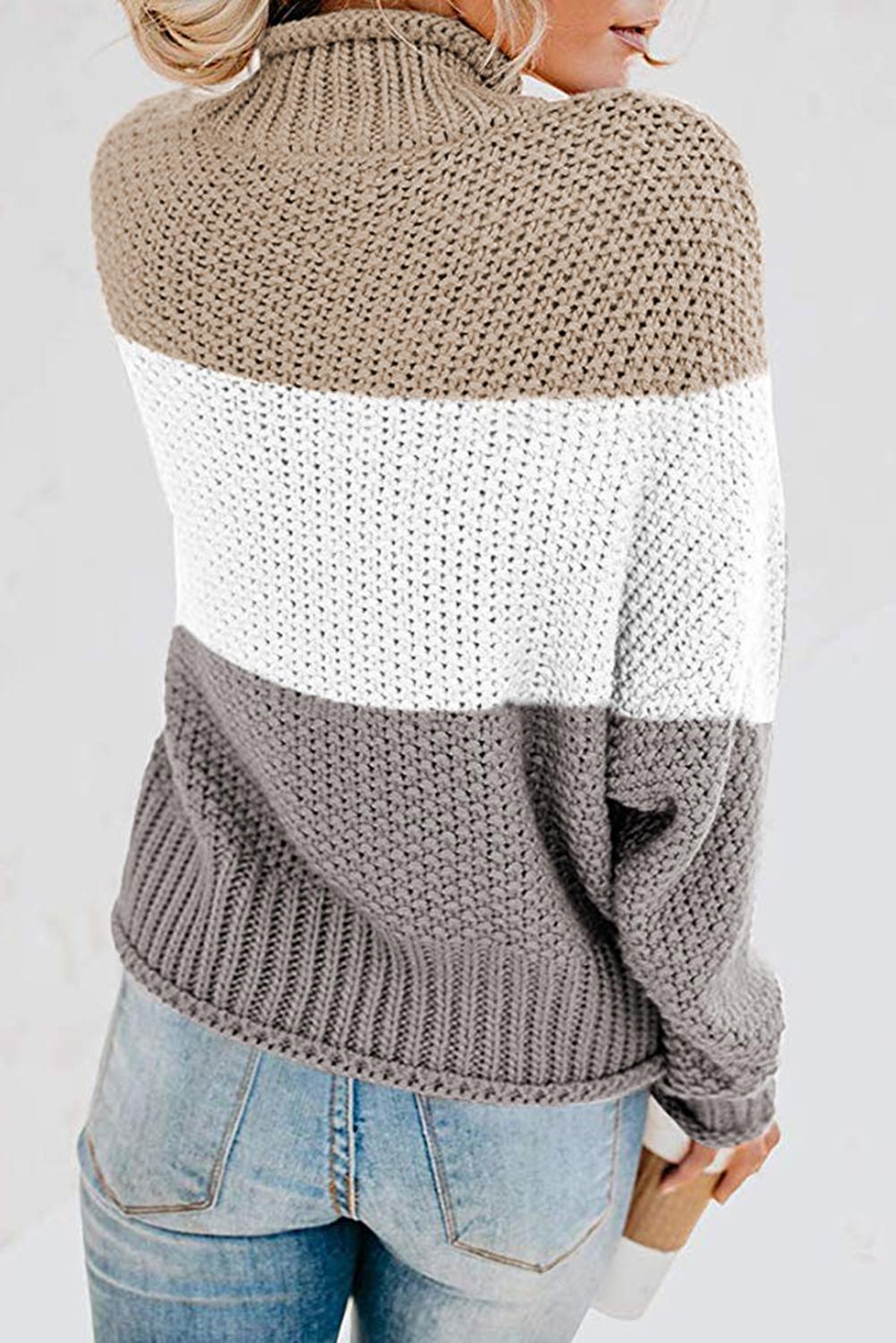 Women's Oversized Chunky Batwing Long Sleeve Turtleneck Sweater