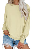 Women's Casual Crew Neck Christmas Pullover Cotton Blend Sweatshirt