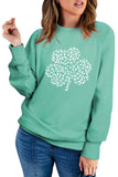 Women's Casual Crew Neck Christmas Pullover Cotton Blend Sweatshirt
