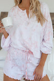 Tie Dye Knit Pajamas Set