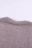 Women's Open Front Long Cardigan Colorblock Knit Sweater with Pockets