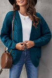 Women's Chunky Sweater Open Front Wide Long Sleeve Knit Cardigan