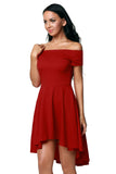 Womens Off the Shoulder Skater Dress