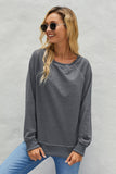 Women's Casual Crew Neck Christmas Pullover Cotton Blend Sweatshirt