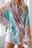 Ensemble de pyjama en tricot tie-dye