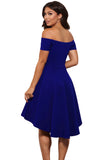 Womens Off the Shoulder Skater Dress