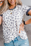 Trim Leopard Tee