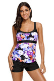 Haut de tankini camisole imprimé abstrait
