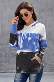 Gradient Hooded Sweatshirts for Women Long Sleeve Pullover Hoodie