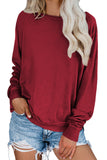 Women's Casual Crew Neck Christmas Pullover Cotton Blend Sweatshirt
