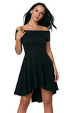 Womens Off the Shoulder Skater Dress