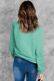 Women's Casual Crew Neck Christmas Pullover Cotton Blend Sweatshirt