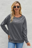 Women's Casual Crew Neck Christmas Pullover Cotton Blend Sweatshirt
