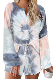 Tie Dye Knit Pajamas Set